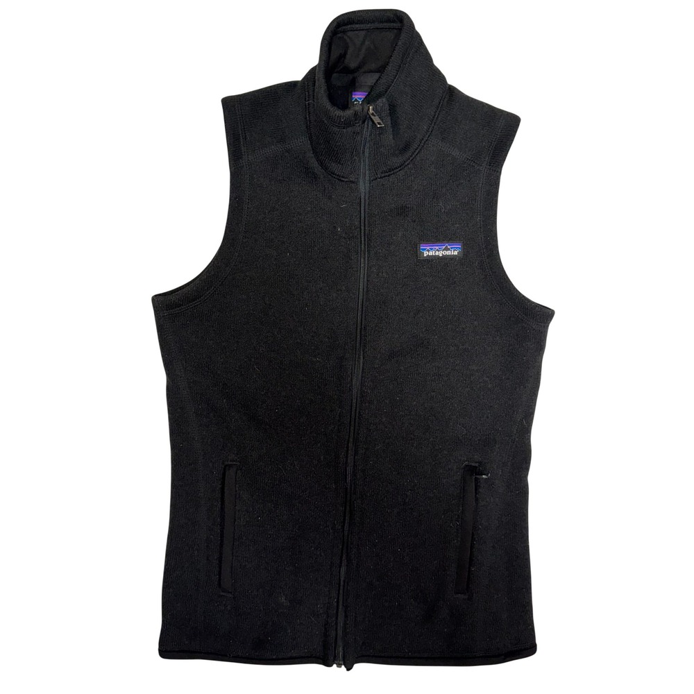 Patagonia Better Sweater Fleece Vest Black Full Zip Womens XS